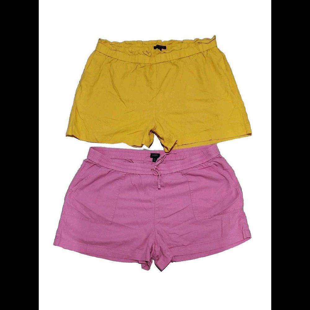 Yellow and Pink Women's Shorts
